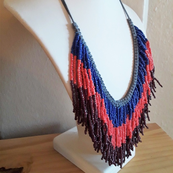 Beaded Collar Necklace - Picture 2 of 2